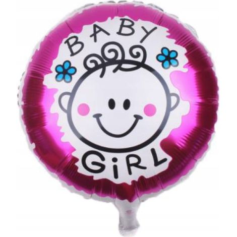 Ballon en aluminium « Bébé fille », 18 pouces, 1 pièce.