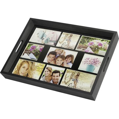Zep Fotoablage Schwarz Holz 43x35 cm Elegant