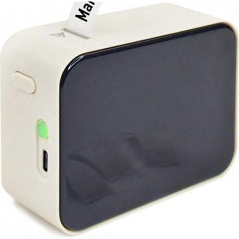 Imprimante d'étiquettes thermiques Bluetooth sans fil P15, couleur thé au lait blanc (1/5)