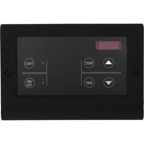 Contrôleur de température pour salle de Sauna, générateur de vapeur humide à montage mural pour la maison, noir