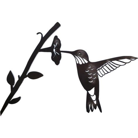 BRAVIX Art Mural en Métal Oiseaux, Décoration Murale Oiseau en Métal Noir, Deco Murale Metal Moderne Oiseaux Et Branches Design pour Decoration Chambre Salon