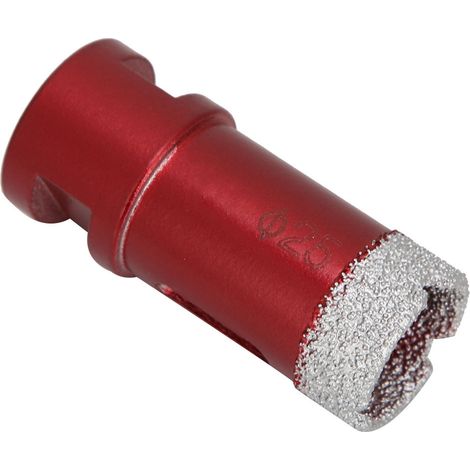 Lot de 2 forets diamantés M14 à filetage femelle pour meuleuse d'angle, pour marbre, 25 mm (1/5)