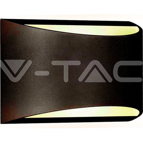 V-TAC VT-815 10W Applique murale LED COB x 2pcs blanc neutre 4000K corps aluminium sable noir IP54 - SKU 8684 (1/5)