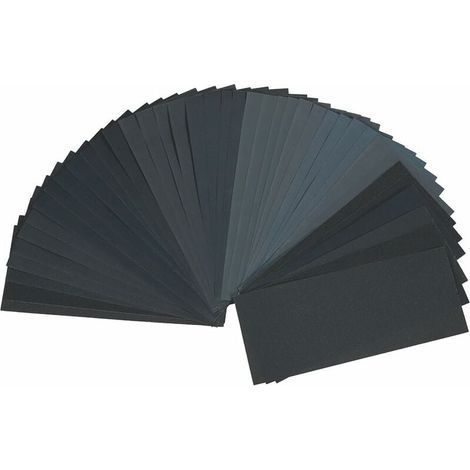 40 PCS Papier de Verre Abrasif 4 x10 Catégorie de Grain Extra-Fin 320/400/ 600/800/ 1000/1200/ 1500/2000/ 2500/3000 à Sec et Humide Pour Poncer Phares En Plastique, Bois,metal,Travail à La Main (1/5)