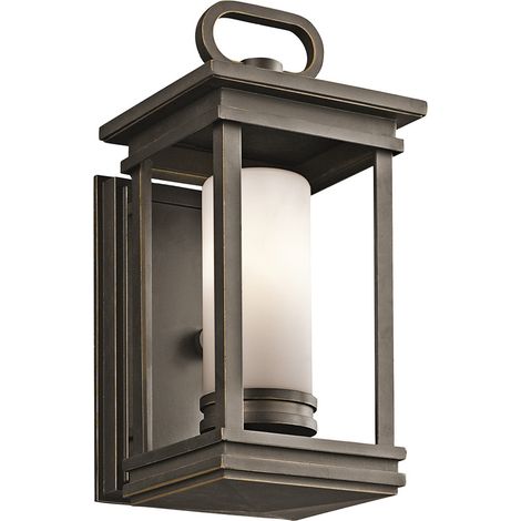 Elstead South Hope - Lanterna da Parete per Esterno Piccola 1 Luce Bronzo IP44, E14 (1/4)
