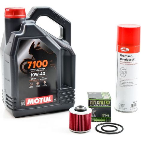 Kit Entretien Vidange Standard pour YAMAHA XV 125 Virago de 1997 à 2002 - MOTUL 7100 10W40 4L