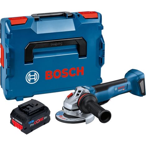 Meuleuse d'angle sans fil Bosch GWS 18V-10 P Professional 18 V 125 mm sans balais + 1 batterie ProCORE 8,0 Ah + L-Boxx - sans chargeur (1/5)