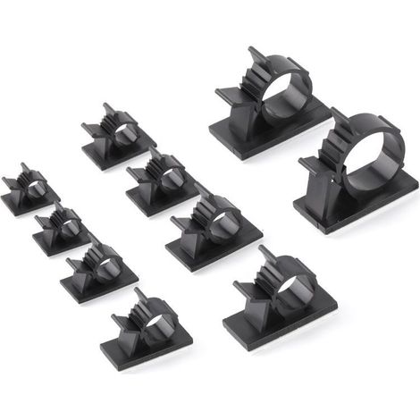 100 clip per cavi autoadesive regolabili, qualità premium - AquaForge
