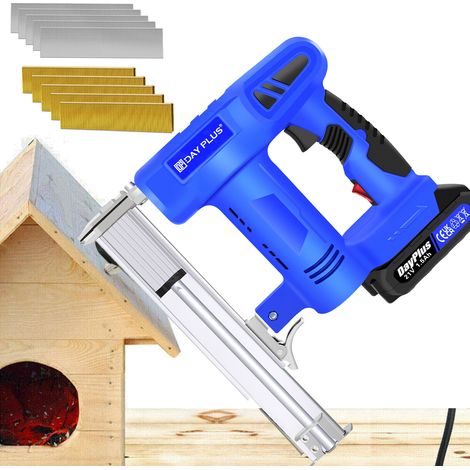 Electric Nail Gun Staple Framing Heavy Duty Woodworking DIY Tool Nailer Battery (1/5)