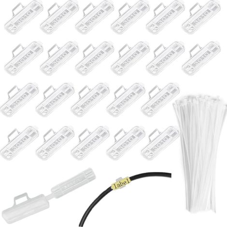 50 Cavalier Cable Electrique, Étiquettes de Câbles (1/5)
