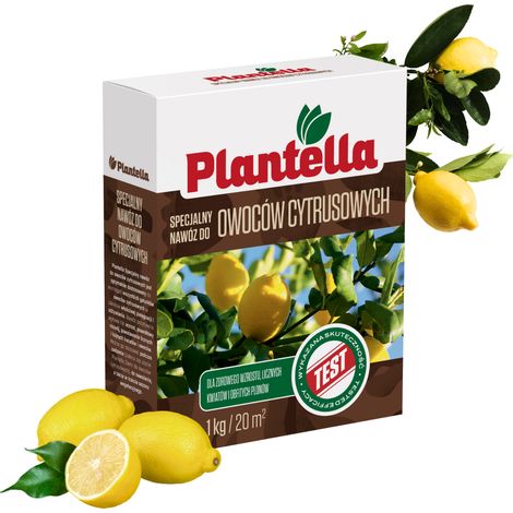 PLANTELLA Dünger für Zitrusfrüchte, Zitronen, Orangen, Mandarinen, Granulat 1 kg