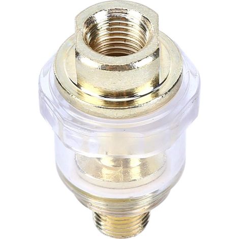 Lubrificateur de graisseur, graisseur d'outil pneumatique, mini lubrificateur de graisseur en ligne 1/4 "BSP pour outil pneumatique et tuyau de compresseur d'air (1/5)