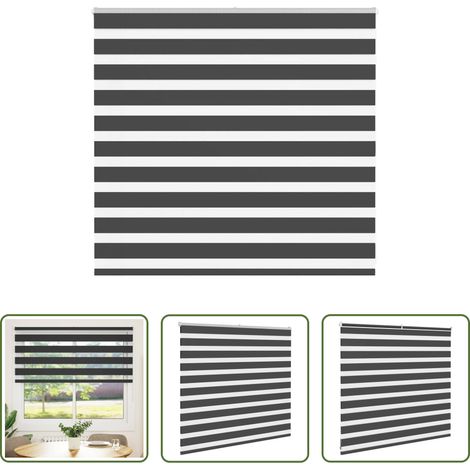 Doppelrollo -  Doppelrollo Schwarz 165x100 cm Stoffbreite 160,9 cm Polyester (1/5)