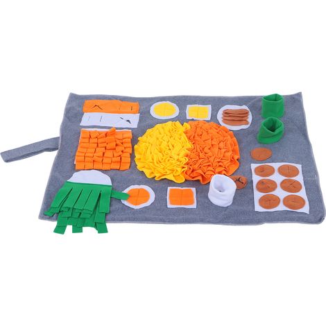 Tapis de fouille olfactif pour animaux de compagnie : idéal pour l’alimentation interactive, les jeux, les voyages et pour lutter contre l’ennui. (1/5)