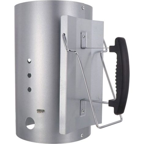 Cheminée d'allumage, Rapidfire Starter - allume-feu compact avec deux poignées, barbecues à charbon et +, aide à l'allumage pour charbon et briquettes (1/5)