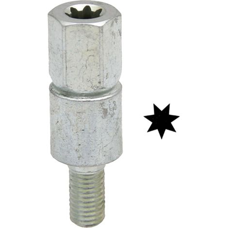 Freischneider-Schaftadapter M6 x Stern 7