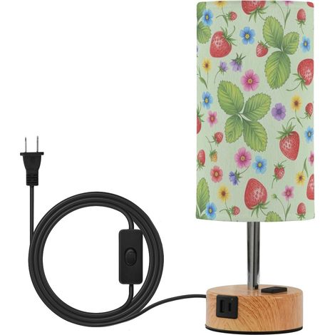 JUNZAN Lampes de table ferme avec ports USB C + A, 3 températures (1/5)