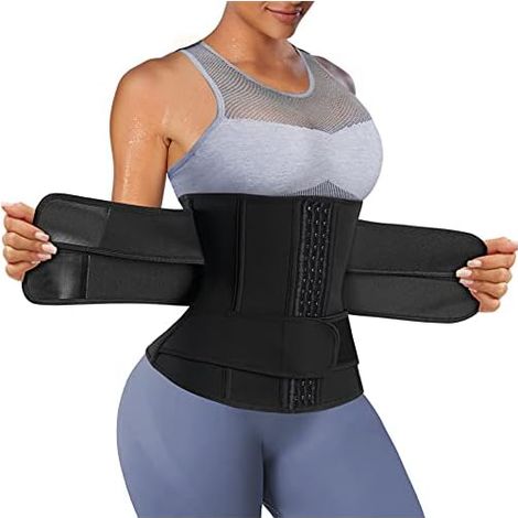 Ceinture De Soutien Lombaire - Ceinture De Sudation En Néoprène Avec Renforts Acier - Pour Fitness Et Activités Physiques - Taille Unique (1/3)