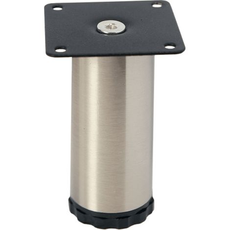 FORMAT Möbelfuß Stahl 42 mm Edelstahl finish Höhe 200 mm