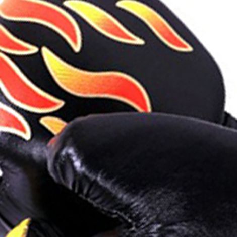 Gants de boxe pour enfants, gants d'entraînement de boxe de combat professionnels pour jeunes, en matériau PU épais, noirs. (1/5)