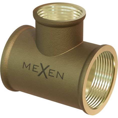 Mexen BRASS Messing-T-Stück 1 IG x 1/2 IG x 1 IG - W97412-101210 (1/2)