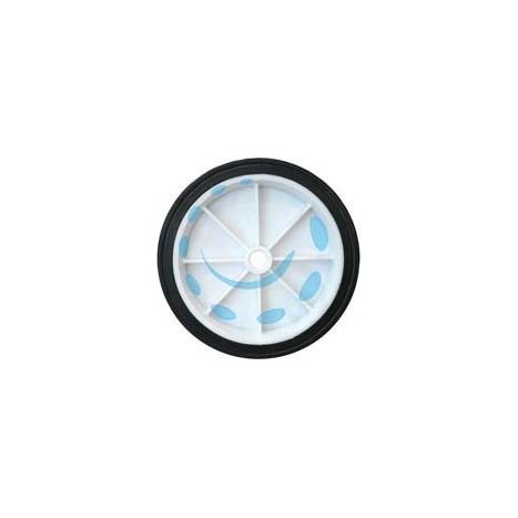RUOTA PER CARRELLO PORTACASSE PIENA MM.150 - ø mm.150x40 - ø foro mm.12 - interasse mm.55