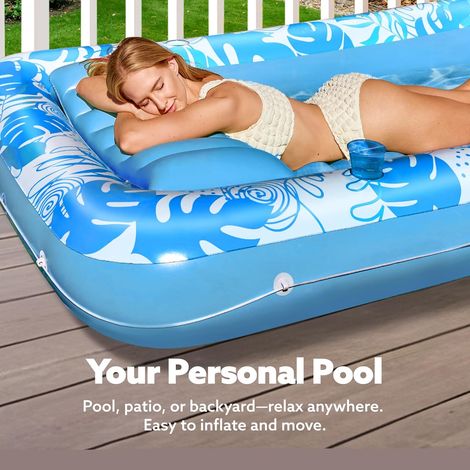 Flotteurs De Piscine Gonflables Avec Porte-gobelets Pour Adultes Dossier Reglable Chaise Longue Gonflable Radeaux De Piscine 89778559