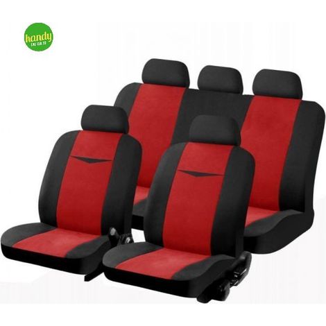 Lubex set di coprisedili luna rosso modello universale 15657