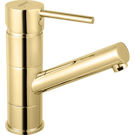 Fiesta Waschtischarmatur mit schwenkbarem Auslauf, Gold (1/2)