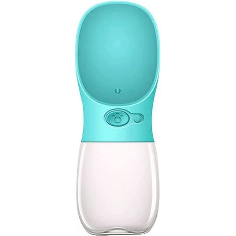 Bouteille d'eau pour Chien 350ml, Gourde Portable Anti-Fuite Bleu (1/4)