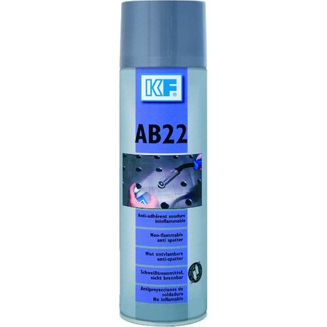 Anti-adhérent pour projections de soudure 400ml – Inodore – Évaporation ultra rapide – Valve 360° pour toutes positions – KF