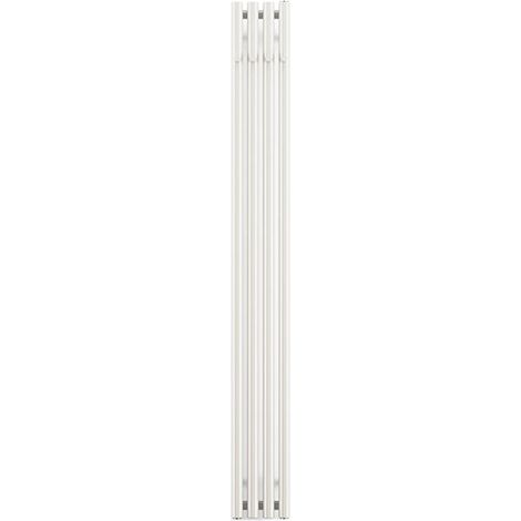 Sèche-serviette mixte blanc de 1200mm de haut et 95mm de large - 162 Watt - ROL1200/95HANV2B