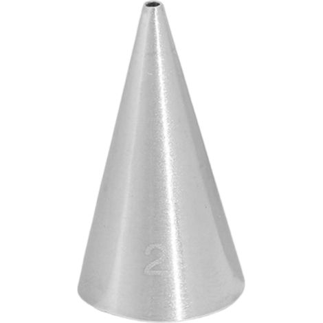 Douille de Décoration pour Gâteaux - Acier Inoxydable 304 - Orifice Ronde 1,5 mm - Pour Sachets à Douille Standard - Lot de 1 (1/5)