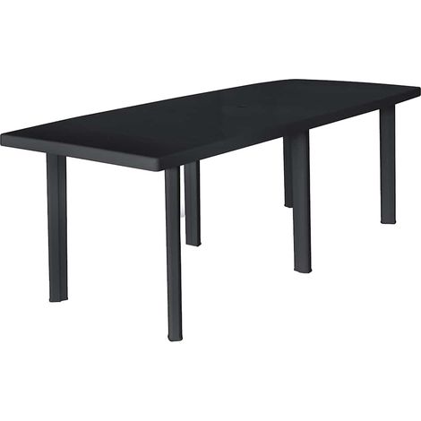 Garden Table Anthracite 216x90x72 cm Plastic vidaXL (1/5)