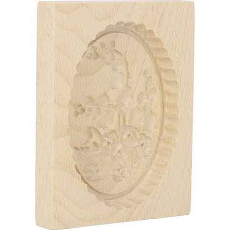 Moule à biscuits en bois facile à démouler, réutilisable, lavable, tampon gravé pour pâtisserie maison, arbre fruitier (1/5)