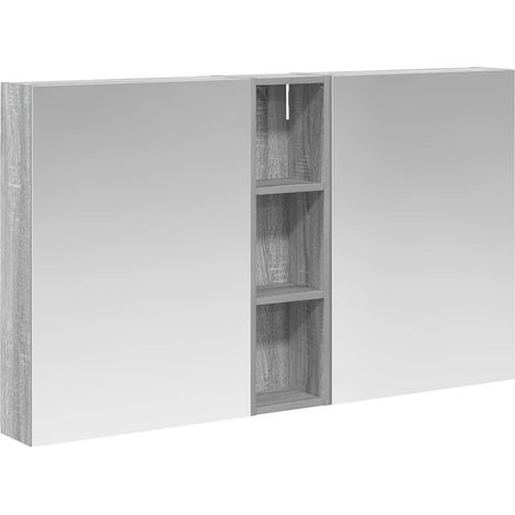 Set di Armadi da Bagno con lo scaffale 3 pcs 120 x 14,5 x 70 cm vidaXL