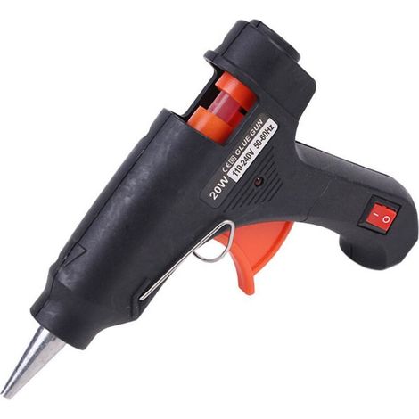 Le pistolet à colle chaude de 100 W chauffe rapidement et est sûr et anti-goutte, adapté aux réparations, à l'artisanat, au bricolage, à la maison, au bricolage, au bureau (1/4)