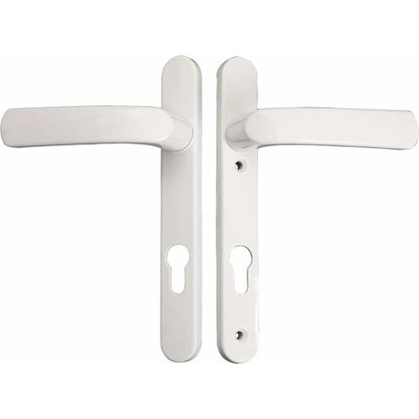 royaluxe - 1 paire de poignées de porte en PVC blanc et noir pour portes extérieures 92PZ Double vitrage (1/3)