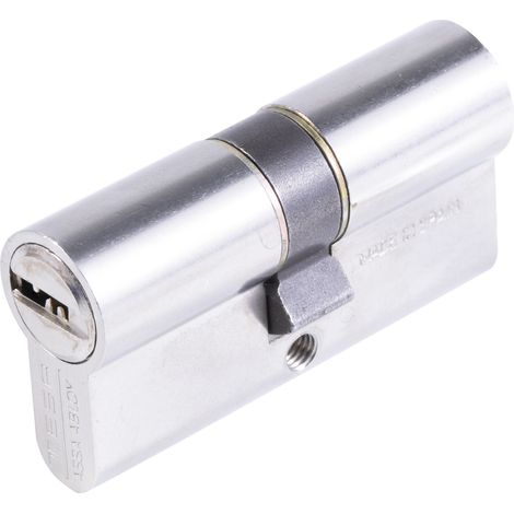 Cylindre à double entrée T60 30x30mm nickelé - TESA - FT6353030N