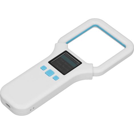 Lecteur portable d'identification animale 134,2 kHz/125 kHz, scanner RFID pour puce électronique EMID FDX-B ISO 11784/85 (1/5)
