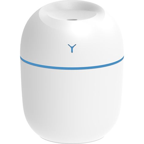 Humidificador de niebla de 220 ml con luz nocturna, portátil, silencioso, con conexión USB y apagado automático cuando se acaba el agua. Ideal para el hogar, viajes, oficina y dormitorio.