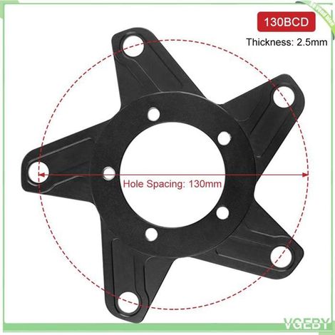 Adaptateur d'anneau de chaîne - FAFEICY - Mode A 104BCD - Alliage aluminium - 104 mm BCD - Ép. 3 mm (1/5)