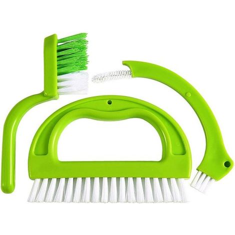 Cepillo tres en uno para juntas y limpieza de azulejos, ideal para baños y cocinas. (1/5)