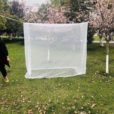 Moustiquaire de camping, tente anti-insectes d'intérieur et d'extérieur, protection anti-insectes de voyage, 200 x 200 x 180 cm (1/5)