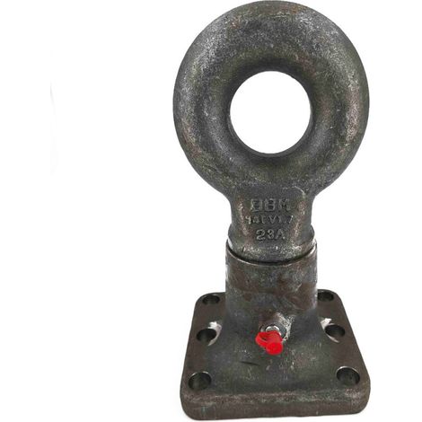 Lem Select – Anneau d'attelage type France 14 T – Visserie M16 – Masse tractable 14 tonnes – Charge verticale 1700 daN – Dimensions A 120mm B 50mm C 90mm