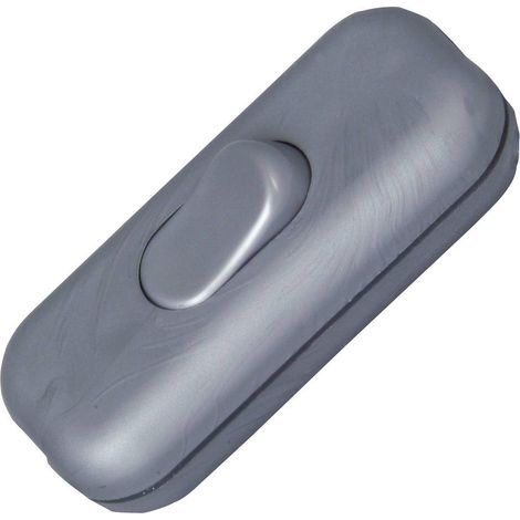 Kopp 191320086 Interruttore a filo passante con piastra antistrappo Argento 1 x Off / On 2 A 1 pz.