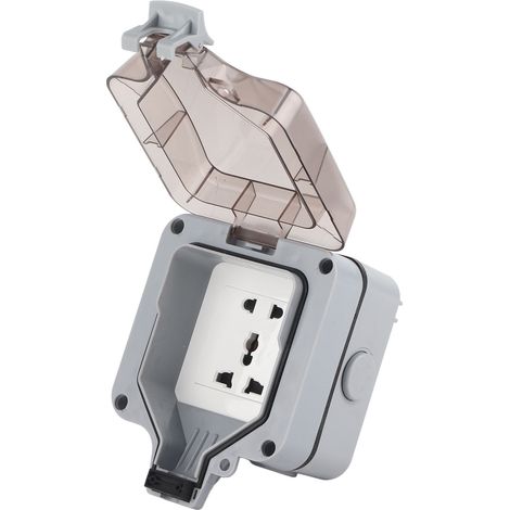 Prise étanche IP66 5 trous, chargeur mural extérieur avec réceptacle électrique, accessoire en PC pour alimentation (1/5)