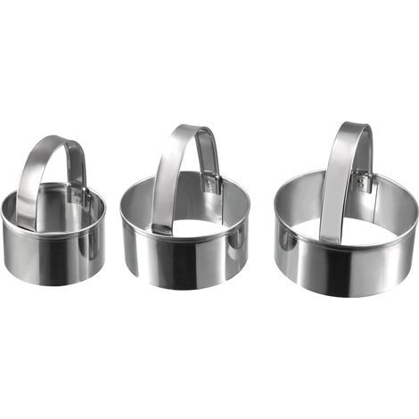 Emporte-pièce rond en acier inoxydable, par lot de 3 (1/5)