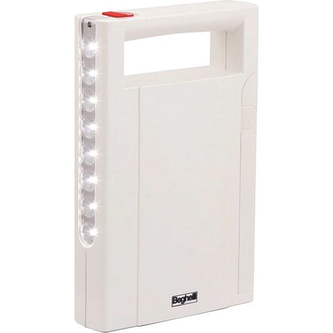 LAMPADA PORTATILE ANTI BLACKOUT RICARICABILE LED ILLUMINA 8 luci da 7 LM mm.125x193x36h. BEGHELLI