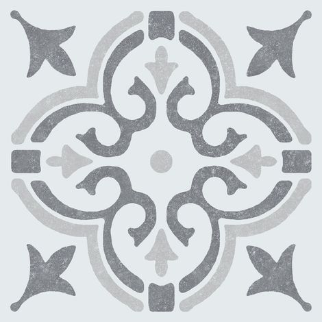12 Dalles Murales Adhésives Wall Tiles Jamila Gris 15.25x15.25cm Boite De 6 - Dc-fix